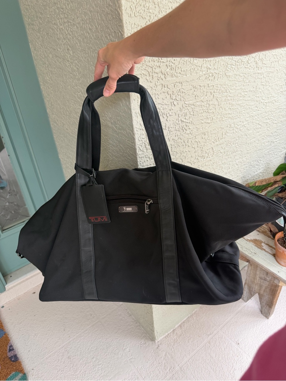 Tumi Black Men's Duffel Bag with Top Handles